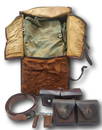 WWII Swiss Army Fur Pack: with Leather Ammo Belt