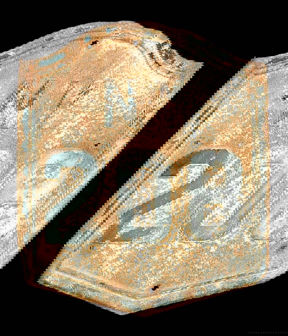 Ny208 Heavy Metal Street Sign Auction