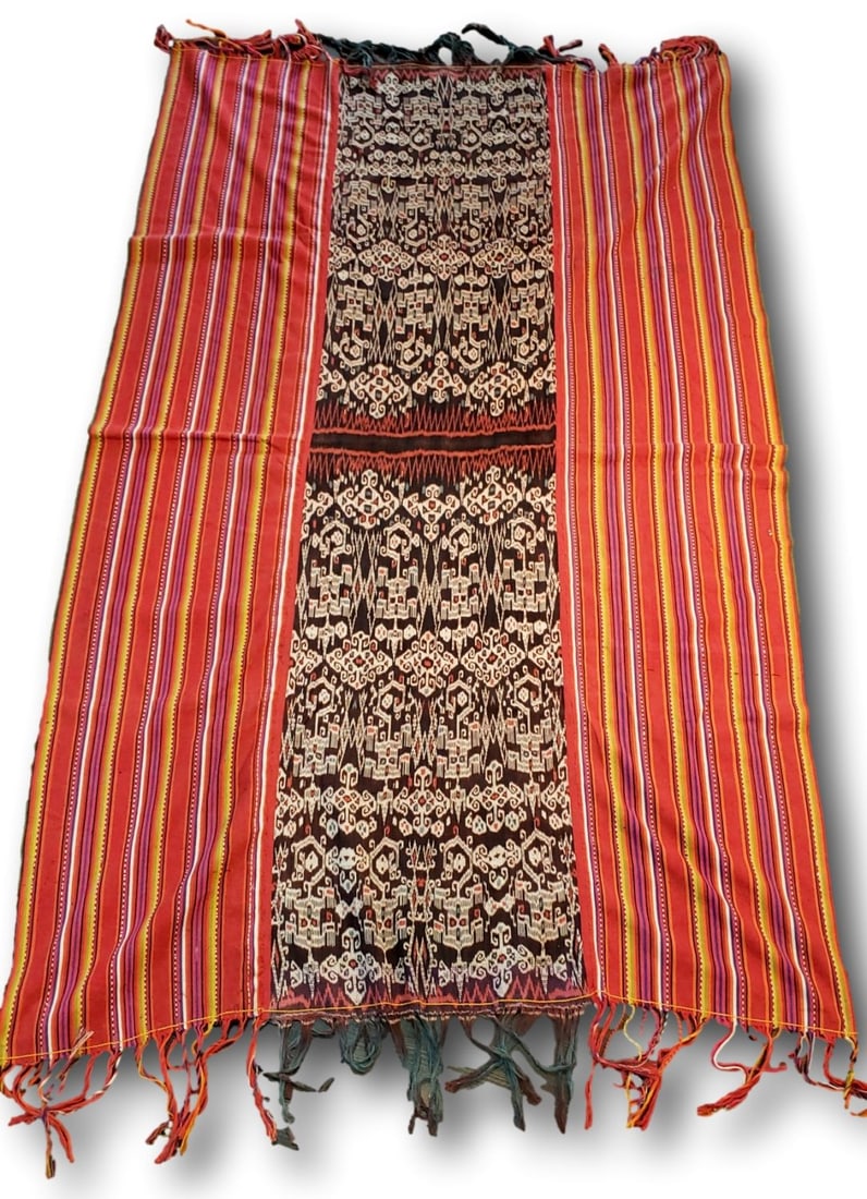 Handcrafted Cotton Weave Temple Wrap: Indonesian Shawl / Sarong / Selendang (1 of 2)