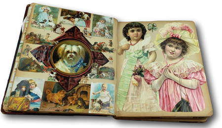 An Exceptional 120 Page Victorian Scrap Book