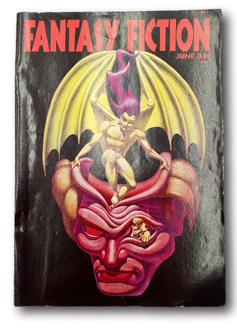 Fantasy Fiction Magazine June 1953: 1953 by Future Publications, Inc. The booklet is in very good condition with great graphics. It is complete with no missing pages or tears.