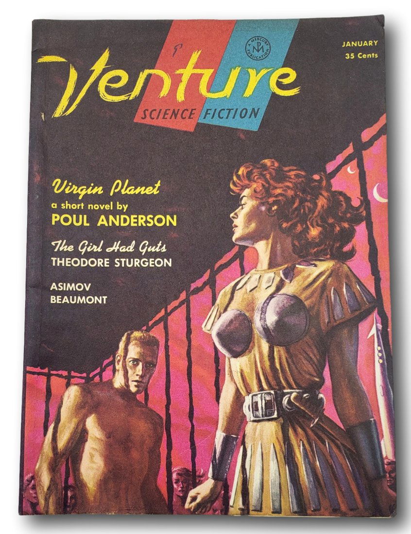 Venture Science Fiction Pulp #1-1/1957-Asimov-Sturgeon (1 of 4)