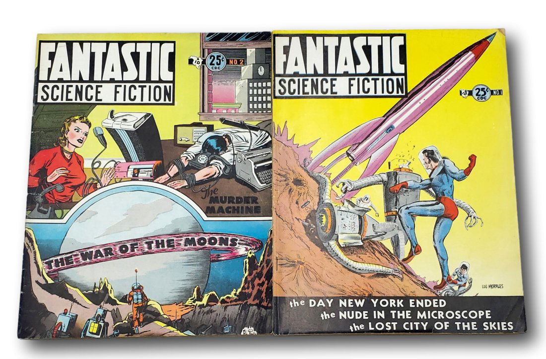 Fantastic Science Fiction Vol. 1 No. 1 August 1952 and Vol. 1 No. 2 December 1952 (1 of 4)