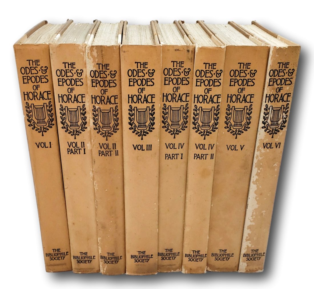 1902 Limited Edition 141/467 THE ODES & EPODES of HORACE The Bibliophile Society (1 of 5)