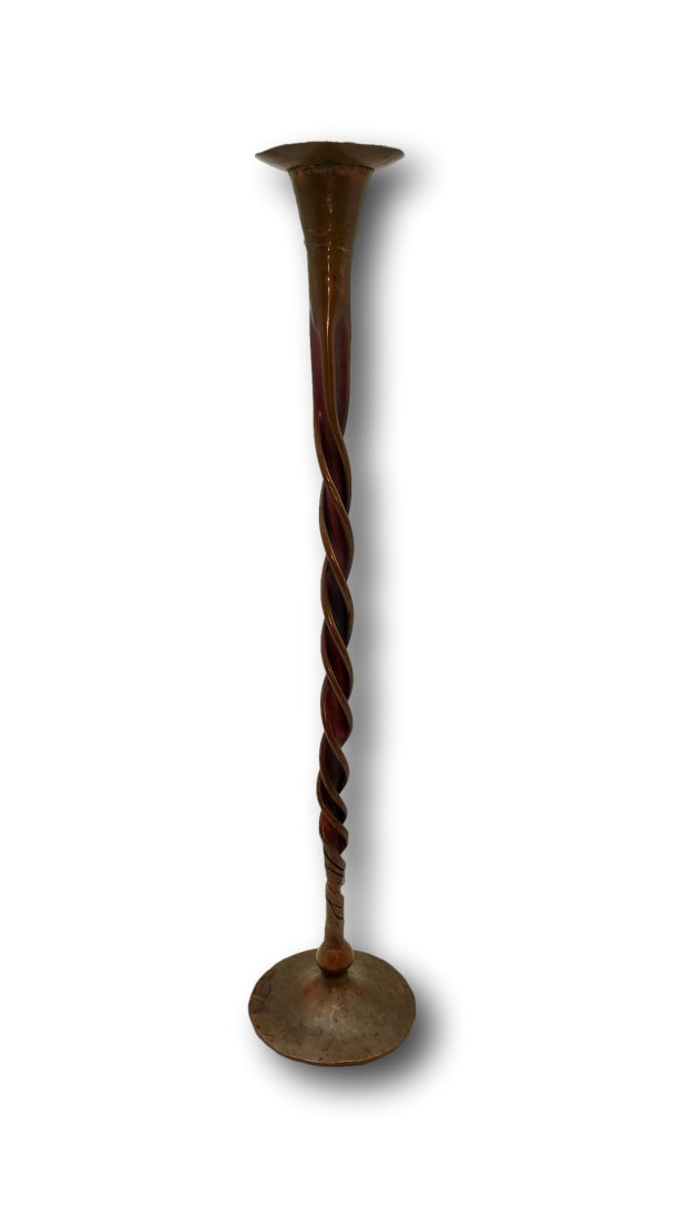Pillar of Fire' - Arts & Crafts Copper Candlestick by Hessel Studios (1 of 3)