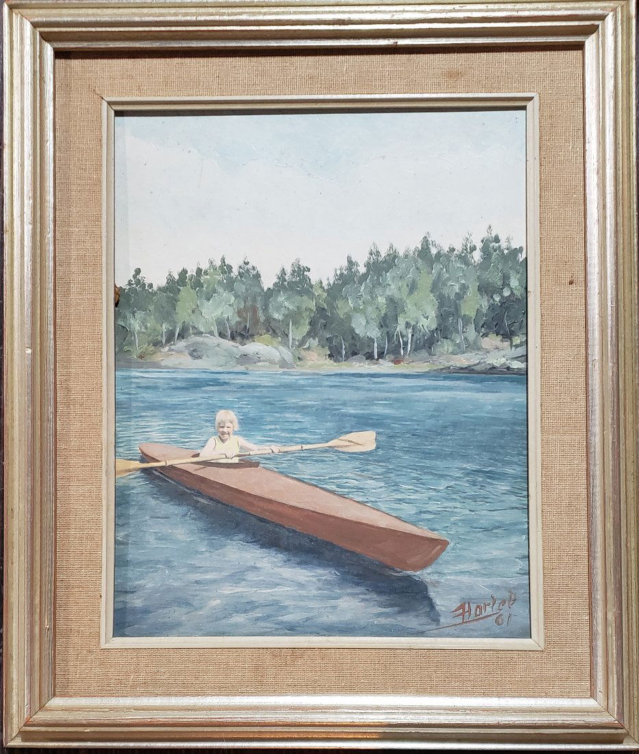 Youthful Adventure: Child in a Canoe (1 of 4)