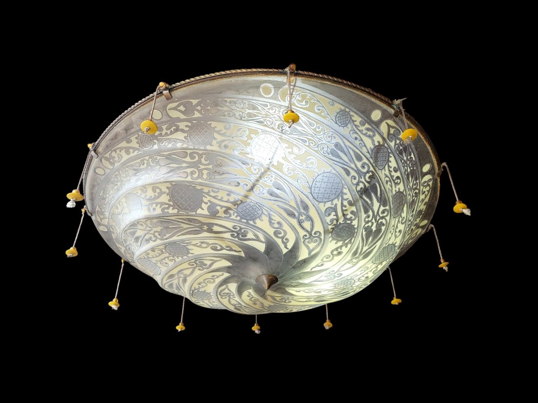 Mariano Fortuny-Inspired Scudo Saraceno Suspended Ceiling Pendant (1 of 5)