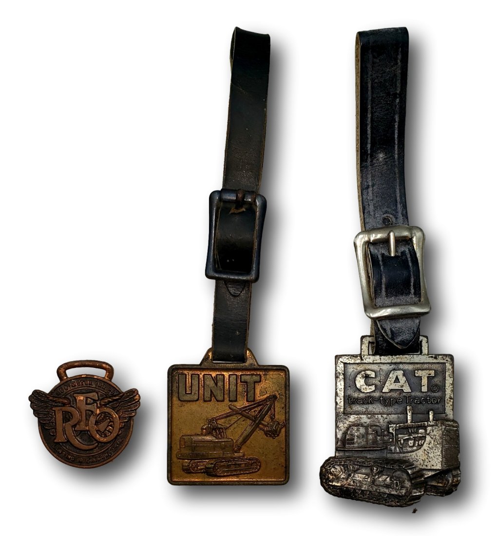 Mechanical Marvels: Trio of Vintage Watch Fob Pendants (1 of 2)
