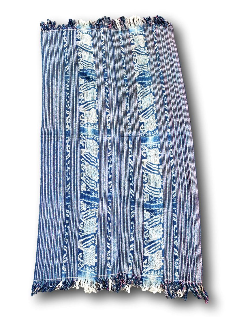 Indonesian Indigo-Dyed Ikat Textile (1 of 4)
