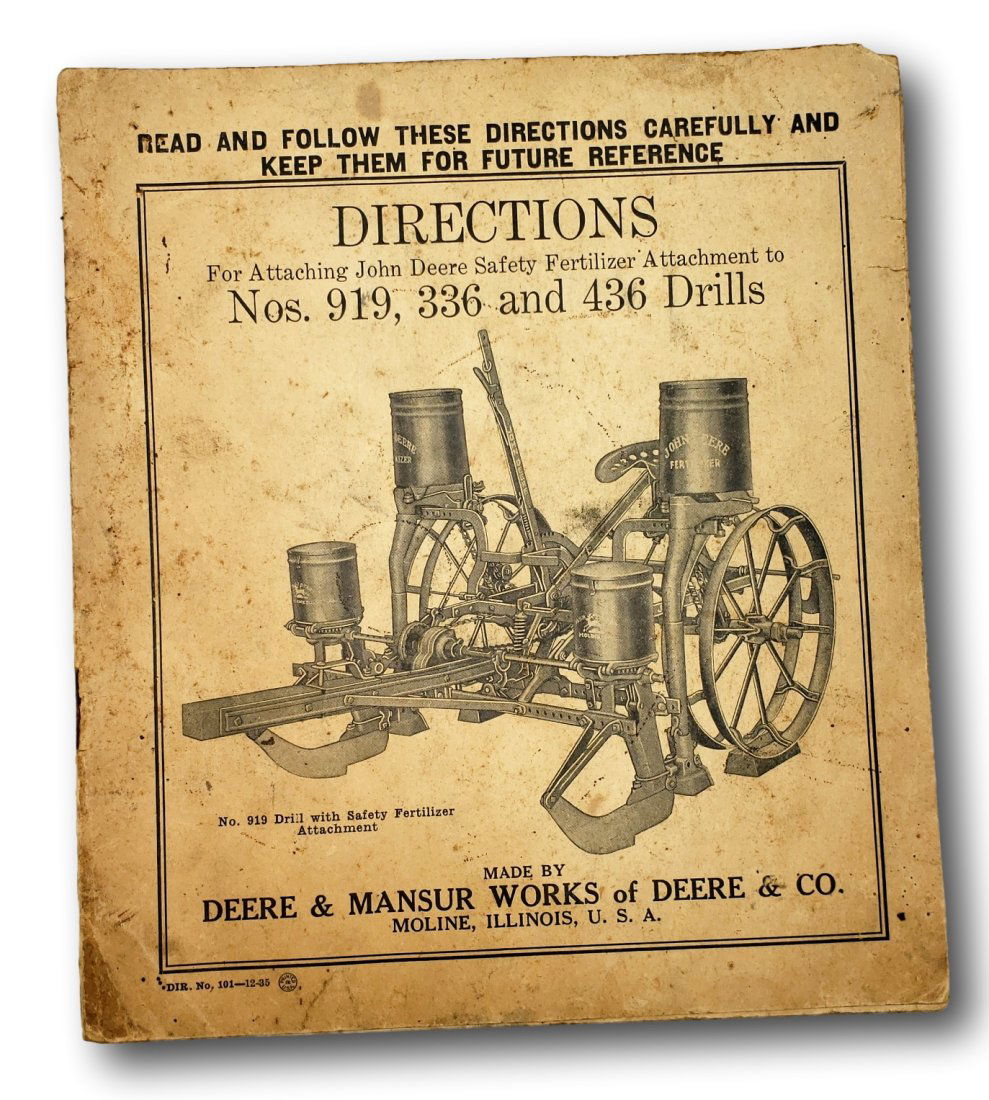 Deere & Mansur Fertilizers Attachments Manual (1 of 6)