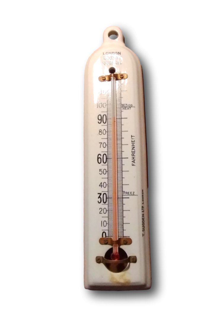 19th C London County Porcelain Blood Heat Thermometer : fine (1 of 7)
