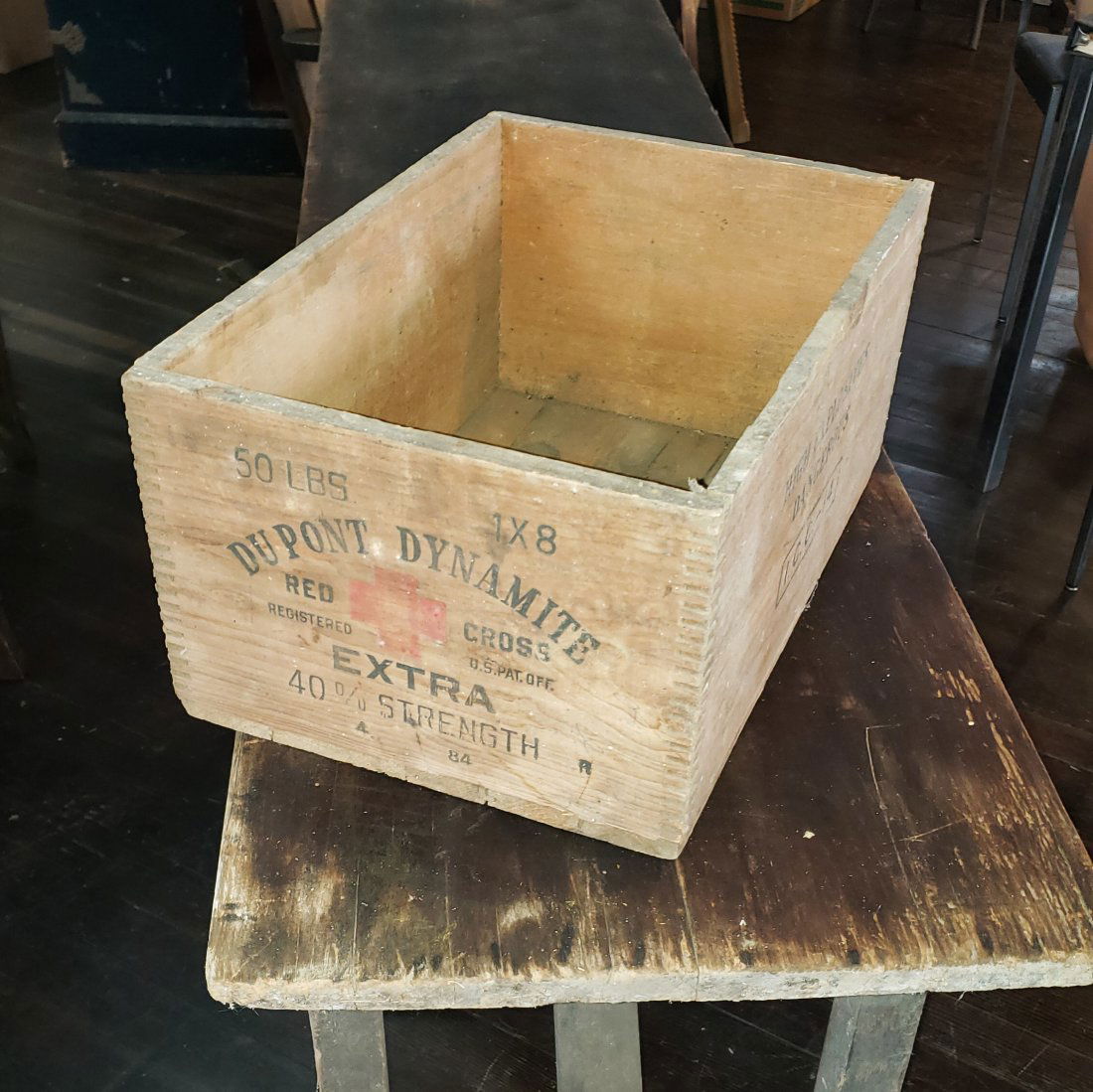 DuPont Dynamite Extra Strength Vintage Wood Crate (1 of 5)