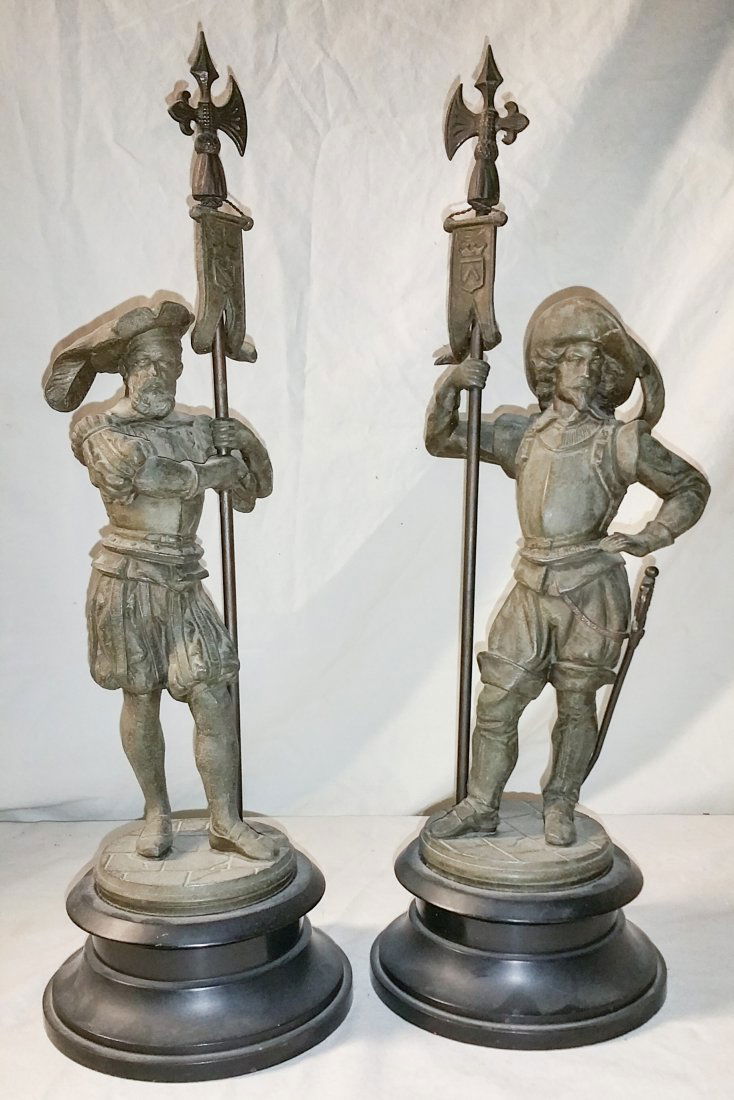 Vintage Spelter Conquistador Figures (1 of 3)