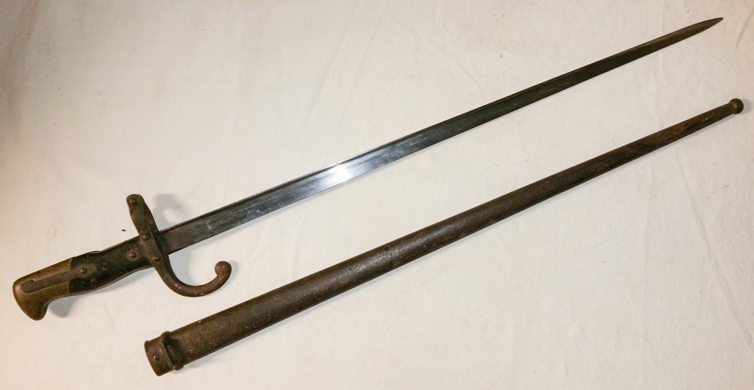 French with scabbard dated 1876