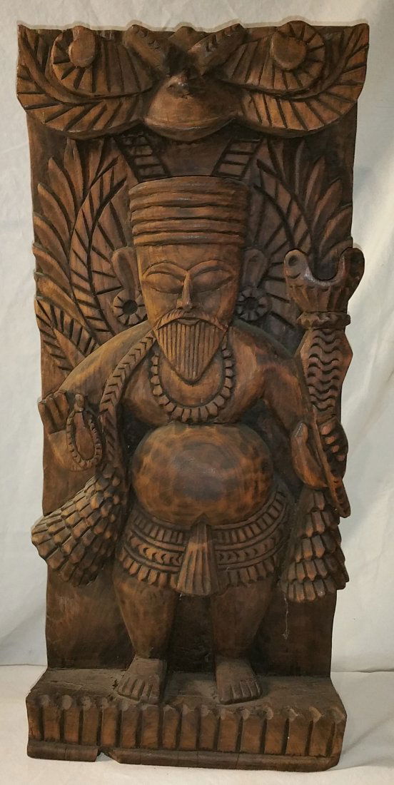 Maha Rishi Saga Early Wood Carving (1 of 4)