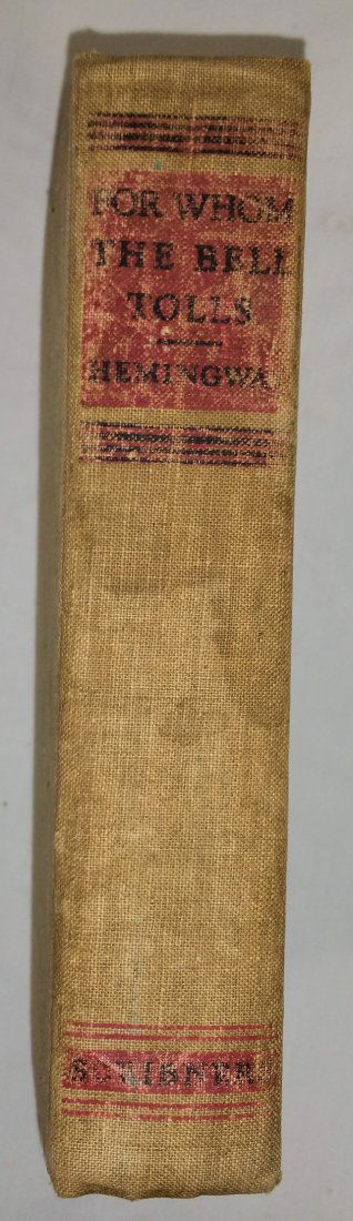 FIRST EDITION: FOR WHOM THE BELL TOLLS, ERNEST HEMI (1 of 5)