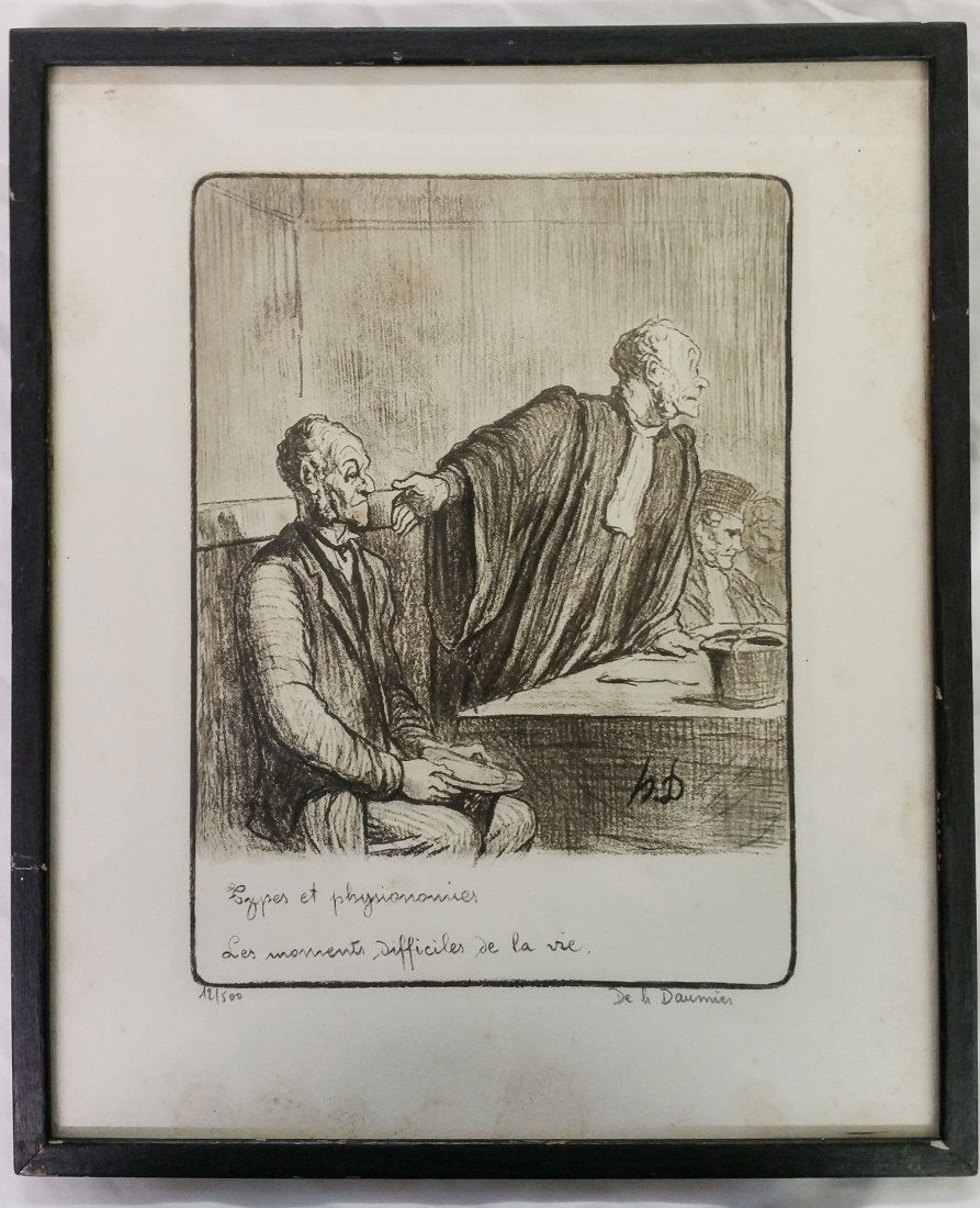 LIMITED EDITION ARTIST SIGNED PRINT BY DAUMIER (1 of 3)