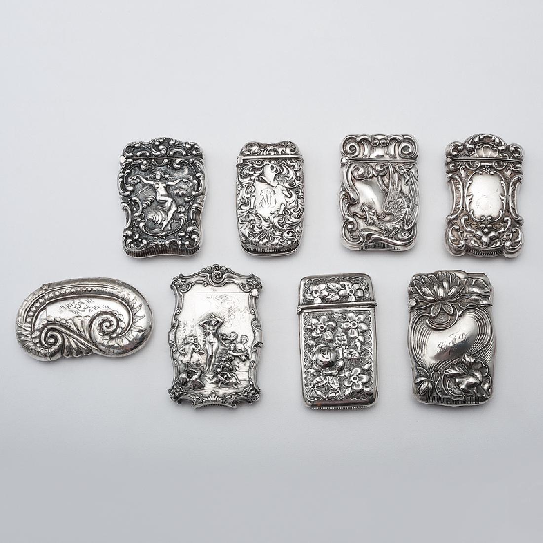 Art Nouveau Sterling Matchsafes (1 of 2)