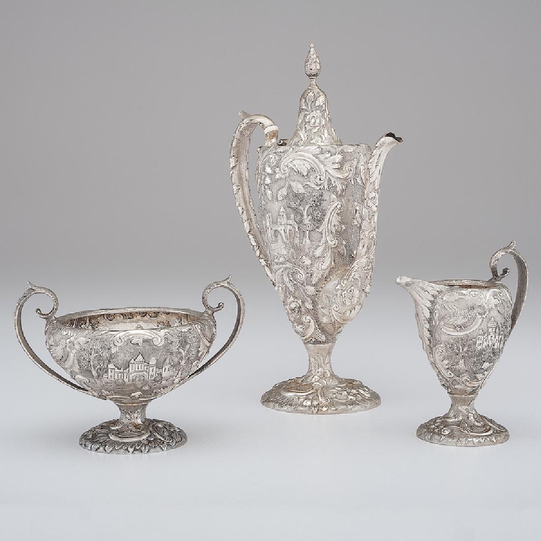 Loring Andrews Sterling Castle Demitasse Set (1 of 5)