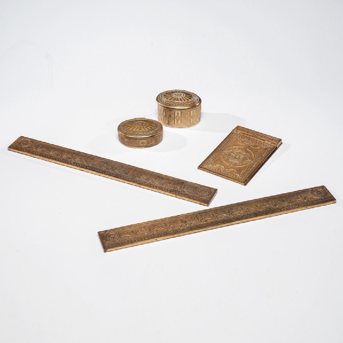 Tiffany Studios Desk Set in Adams Pattern (1 of 4)