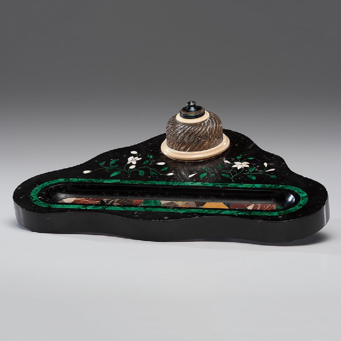 Pietra Dura Inkstand (1 of 3)