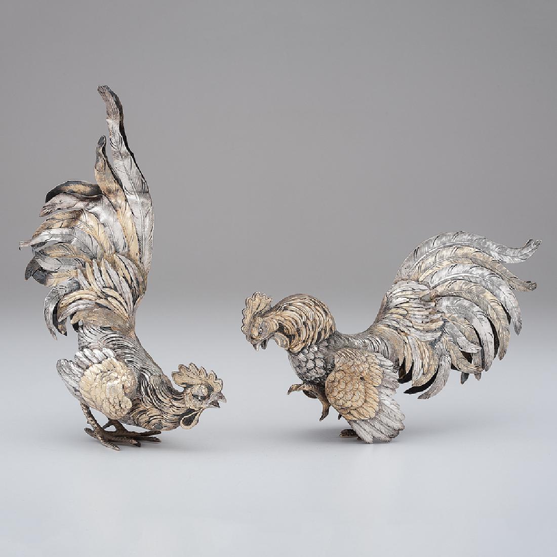 German Sterling Rooster Table Ornaments (1 of 5)