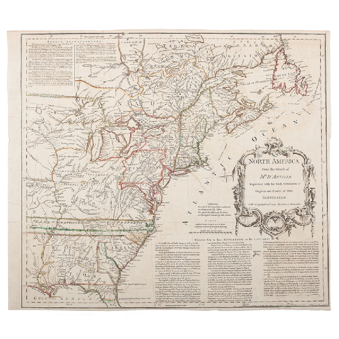 French and Indian War, Thomas Jefferys' Broadside Map (1 of 1)