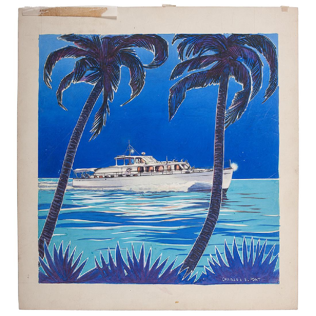 Original Artwork by Charles E. Pont for Yachting (1 of 1)