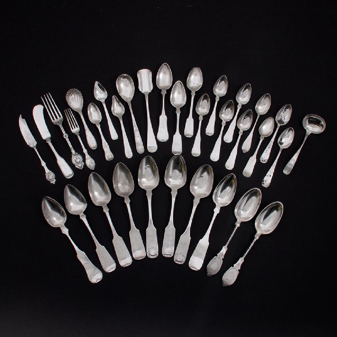American Coin Silver Flatware, Lot of Thirty-Two (1 of 1)