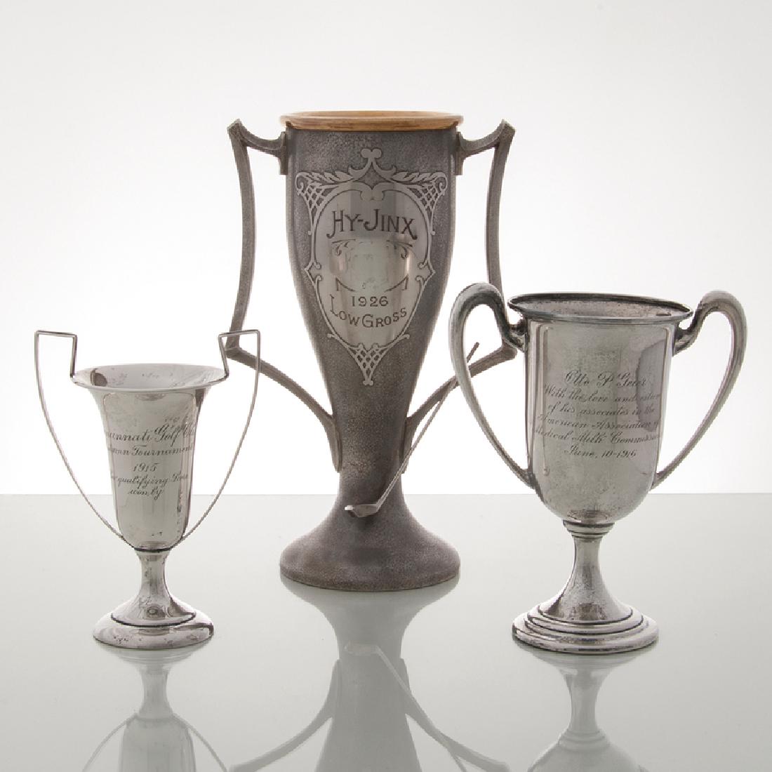 Sterling Trophies, Plus, Lot of Three (1 of 2)