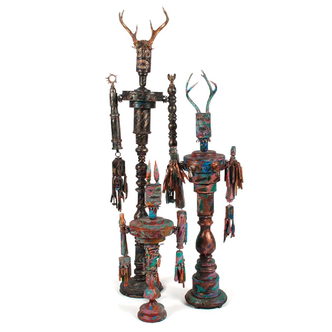 Mark Soppeland Guardian Light Sculptures, Lot of Three (1 of 4)