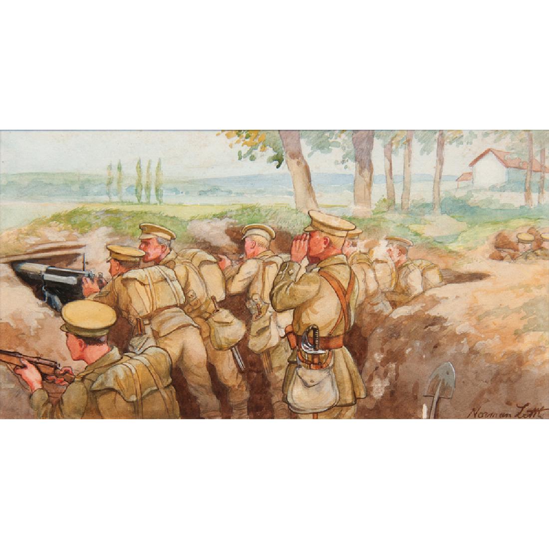 Norman Little (Australian, 1883-1917) Watercolors, Lot (1 of 4)