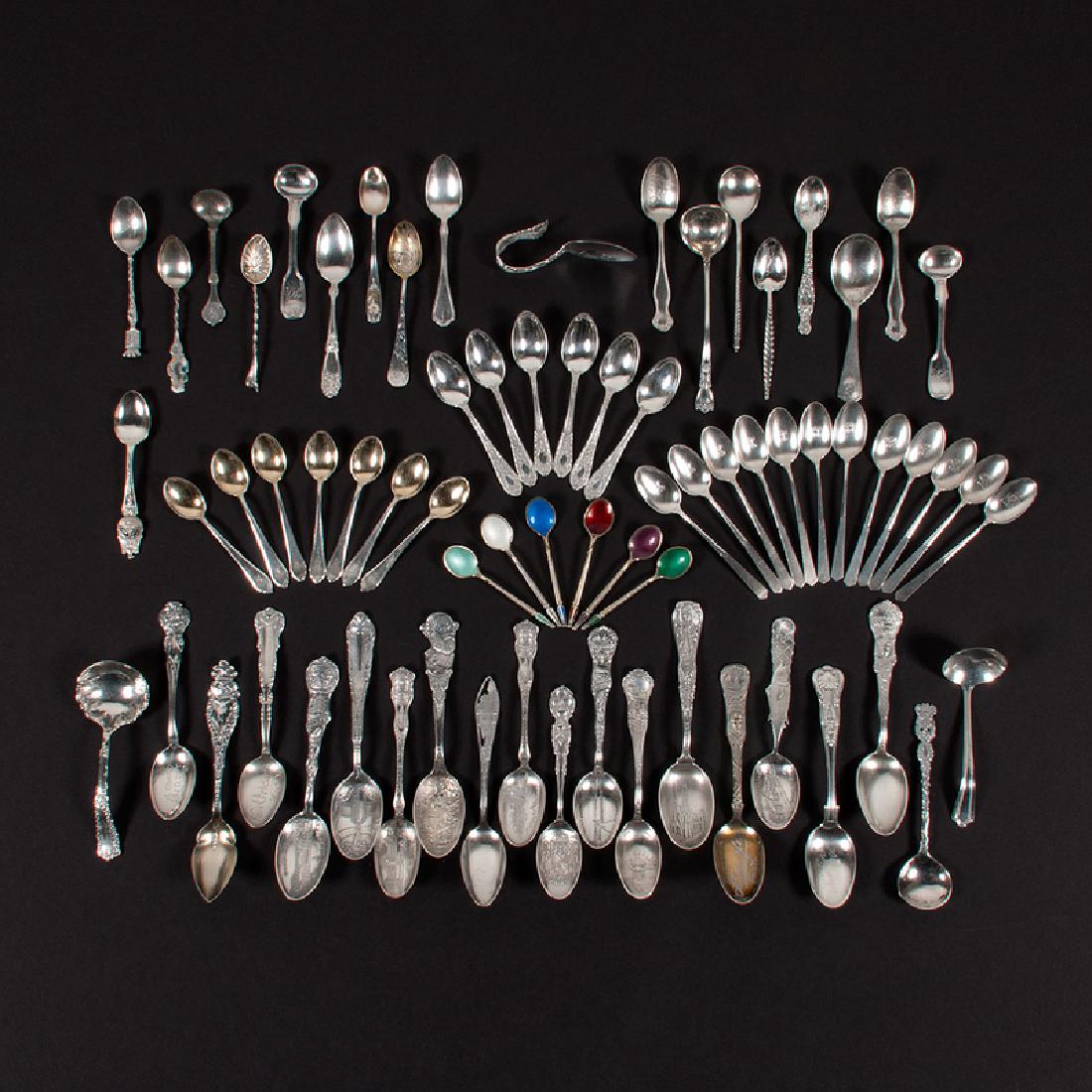 Sterling Souvenir Spoons and Demitasse Spoons, Plus, (1 of 1)