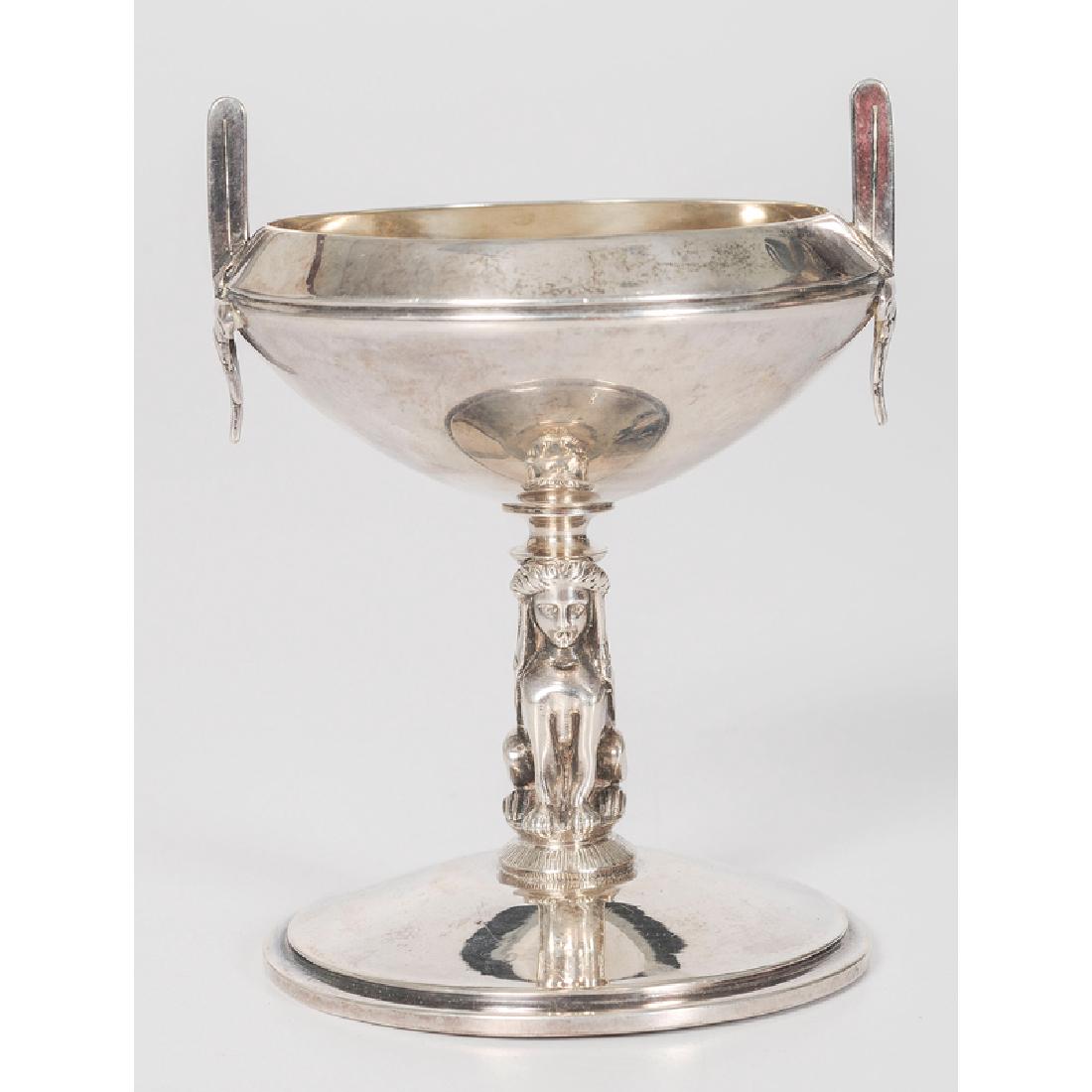 Gorham Coin Silver Egyptian Revival Master Salt (1 of 3)