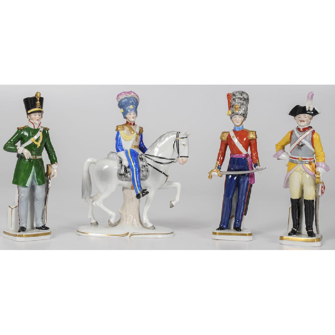 Sitzendorf Porcelain Military Figurines (1 of 3)