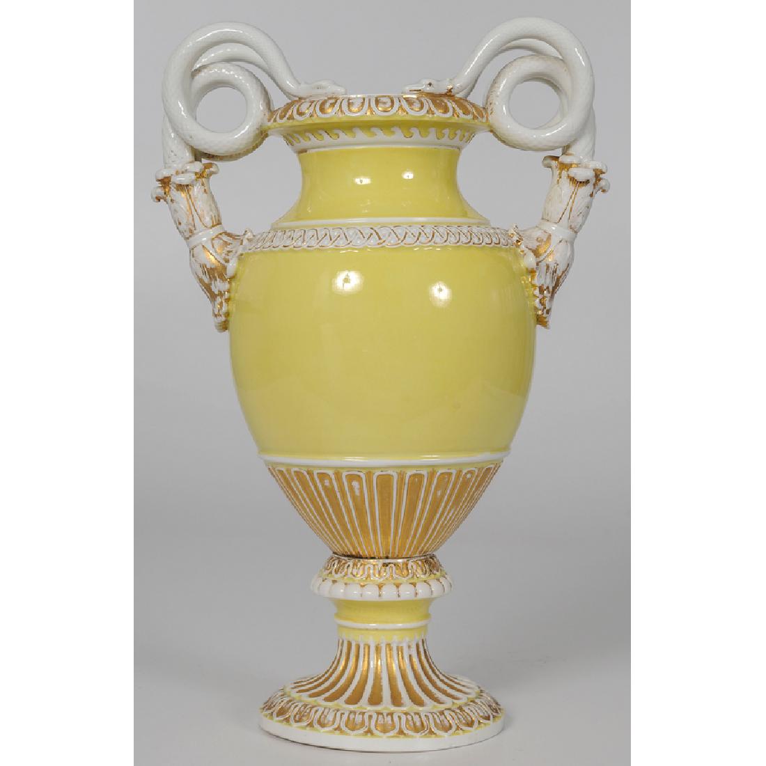 Meissen Urn with Snake Handles (1 of 3)