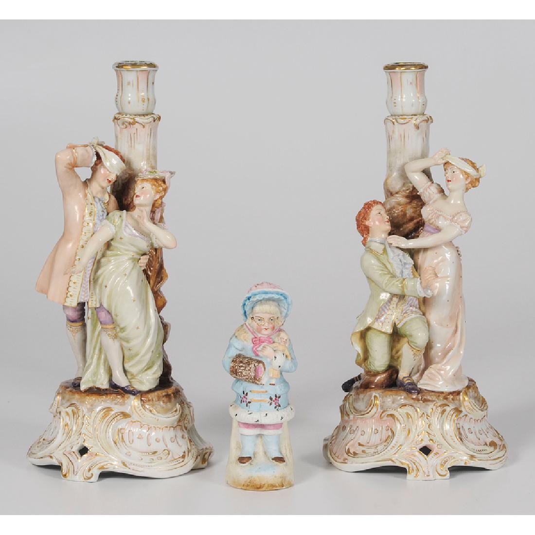 Schierholz Figural Porcelain Candlesticks, Plus (1 of 3)