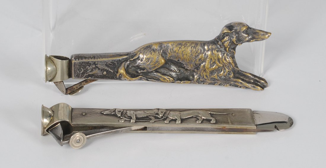Two Canine Figural Cigar Cutters (1 of 3)