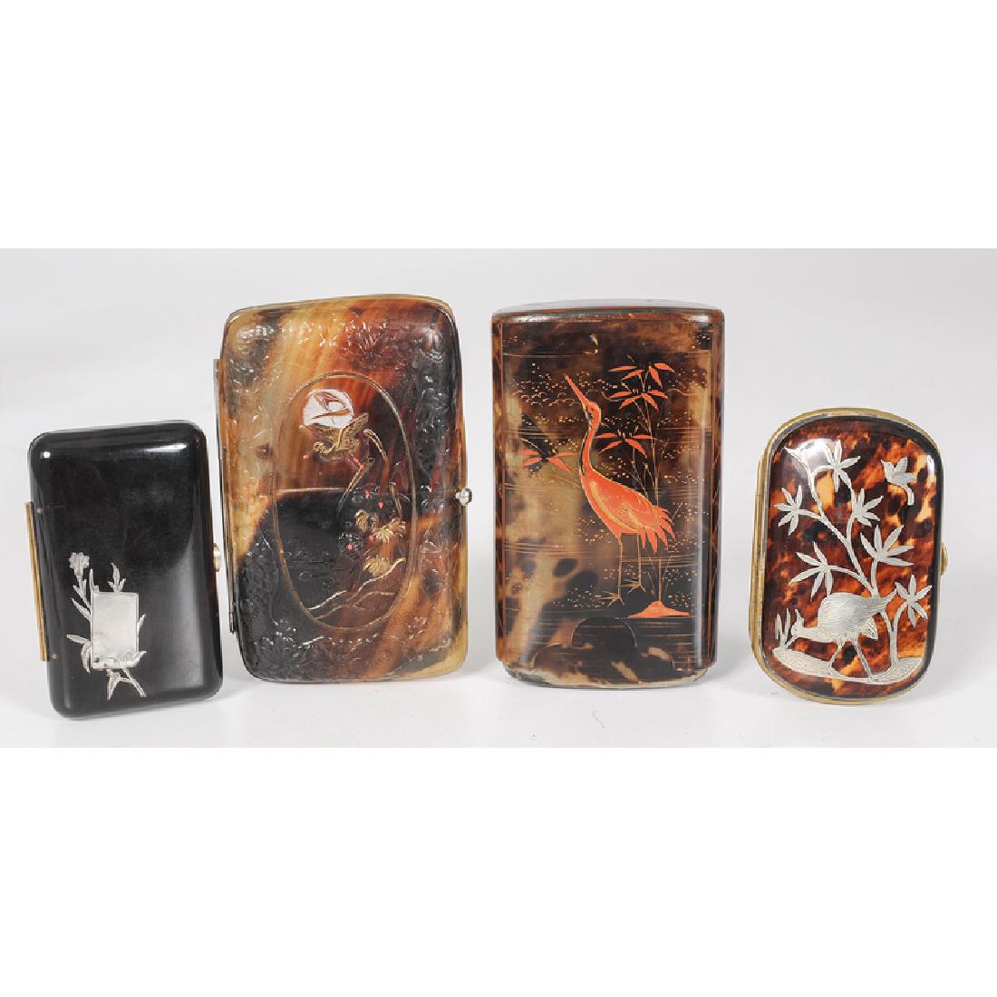 Tortoise Shell Cigar and Calling Card Cases (1 of 2)