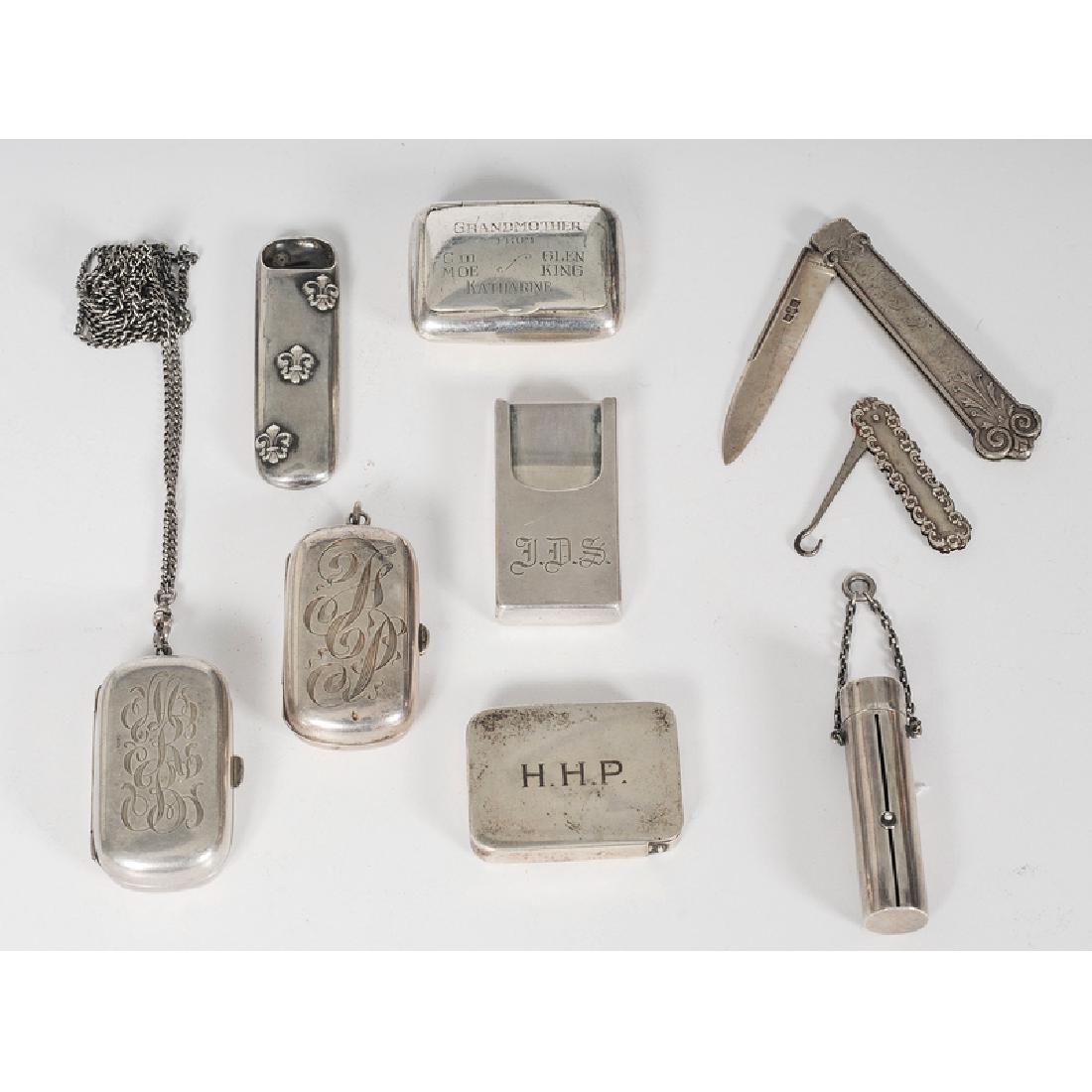 Sterling Coin Boxes and Assorted Accessories, Plus (1 of 3)