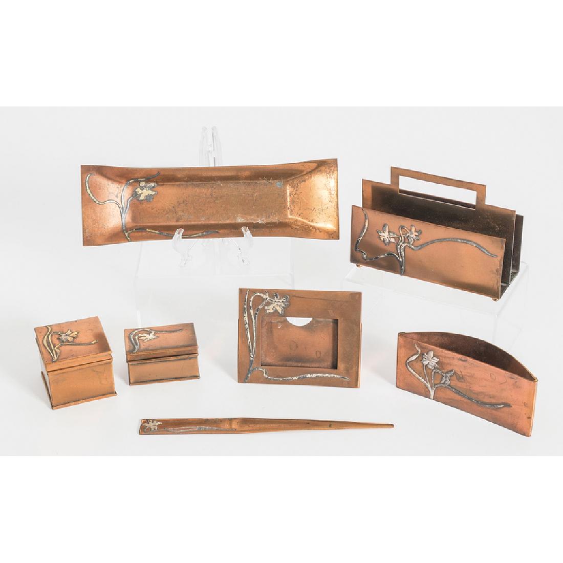 Heintz Sterling on Bronze Desk Accessories (1 of 4)