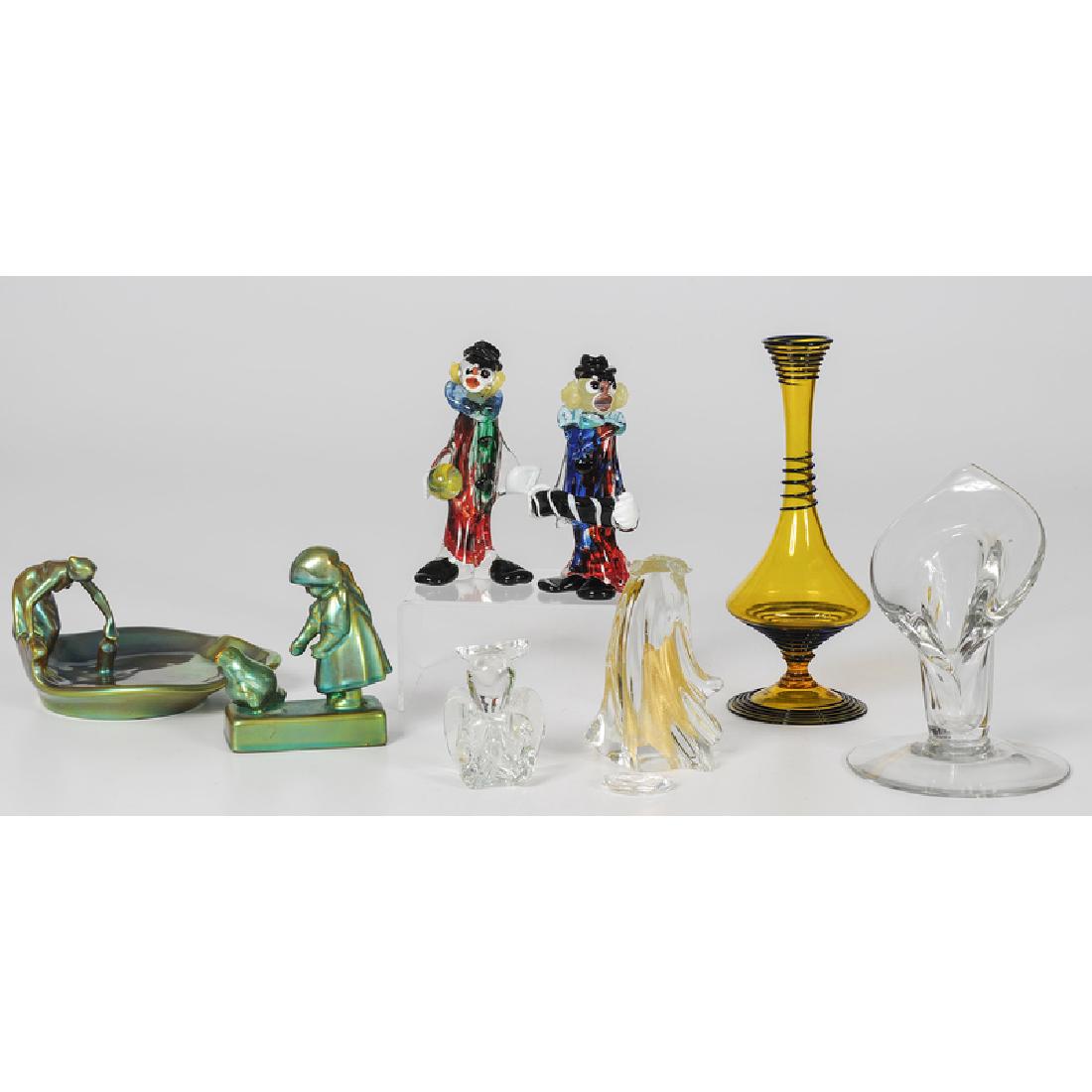 Assorted Glass and Ceramic Decorative Items Including (1 of 2)