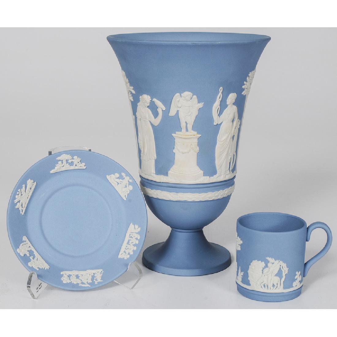 Wedgwood Japserware Tea Set and Urn (1 of 3)