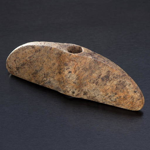 A Rare Clorite Winged Bannerstone, From The Collection