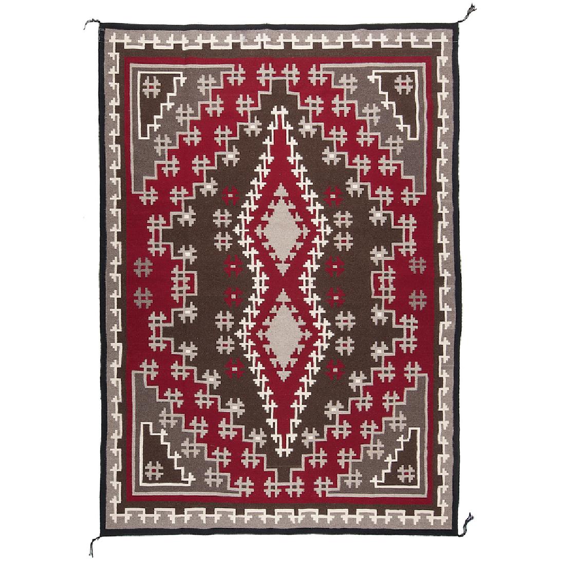 Elsie Tom (Dine, 20th century) Navajo Ganado Weaving / (1 of 2)