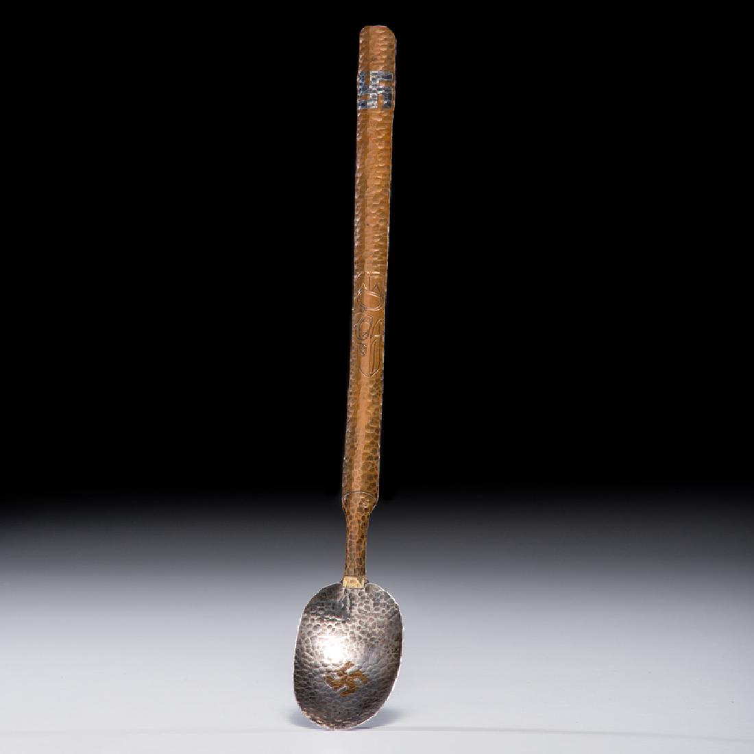 Tlingit Hammered Copper Spoon (1 of 4)