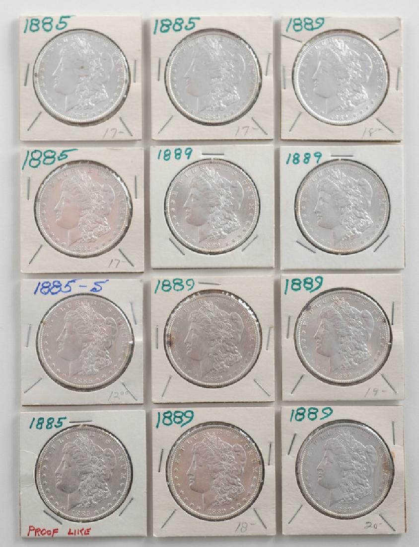 United States Morgan Silver Dollars 1885, 1889 (1 of 2)