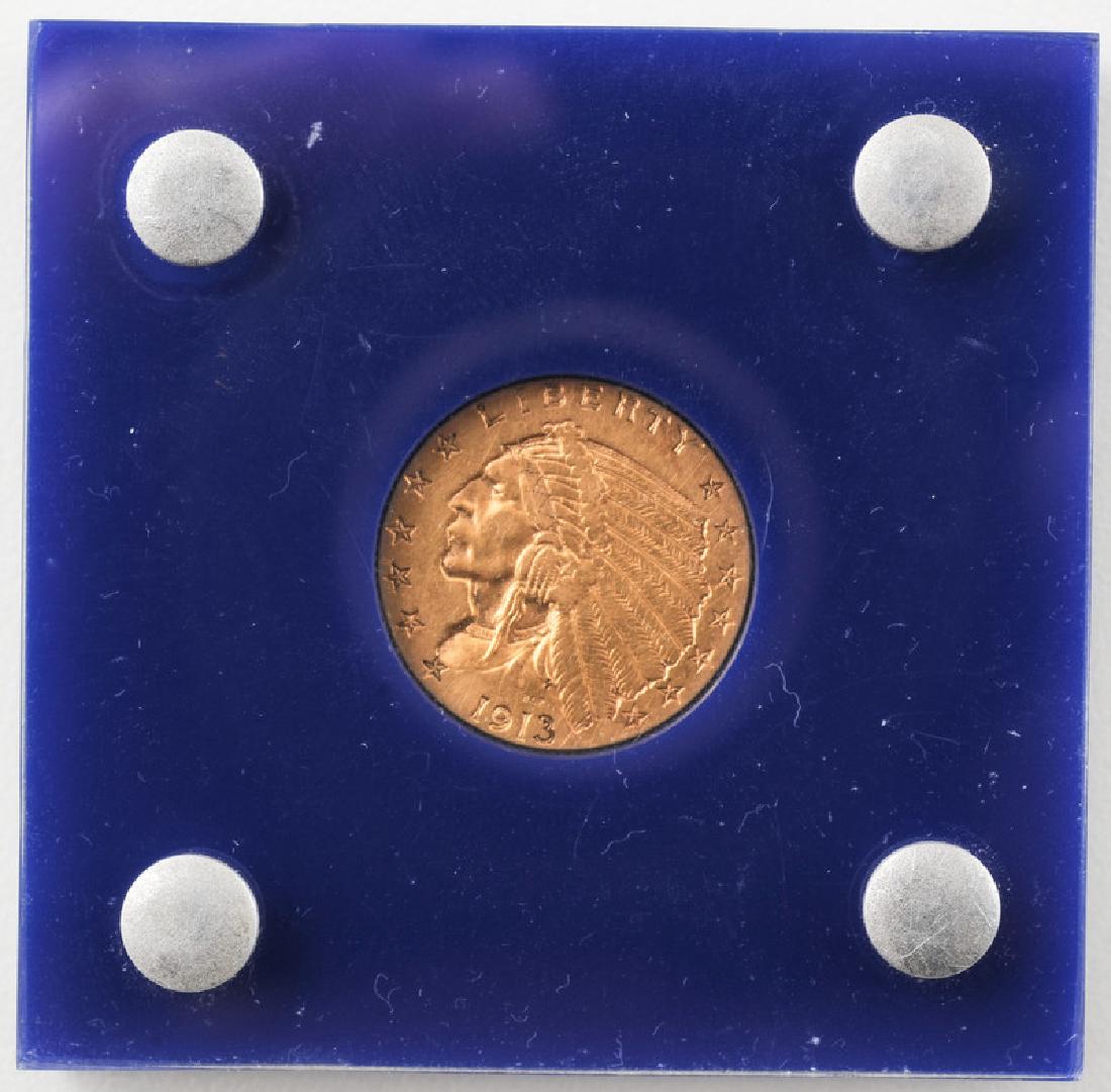 United States Indian Head 2.5 Dollar Gold Coin (1 of 2)