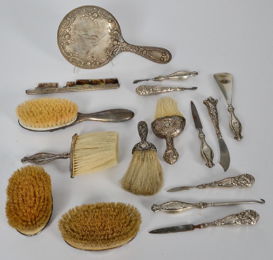 Assorted Sterling Dresser, Desk and Sewing Accessories, (1 of 1)