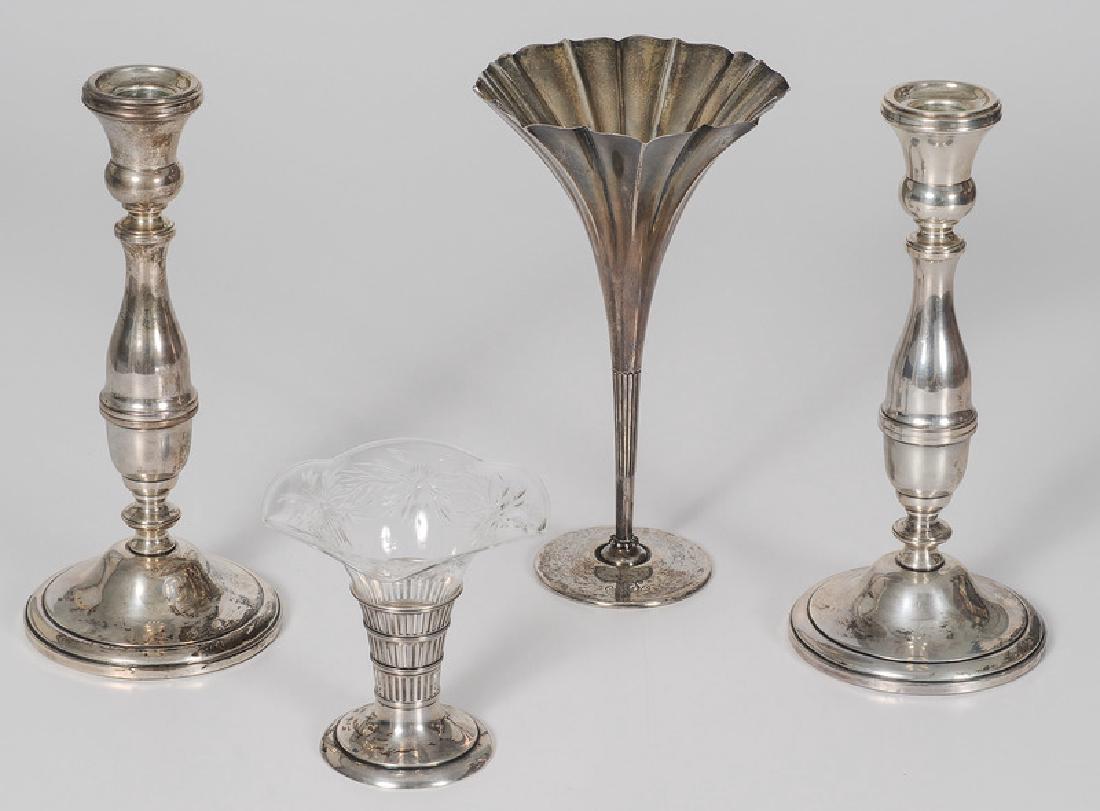 Tiffany Sterling Trumpet Vase, Plus (1 of 5)